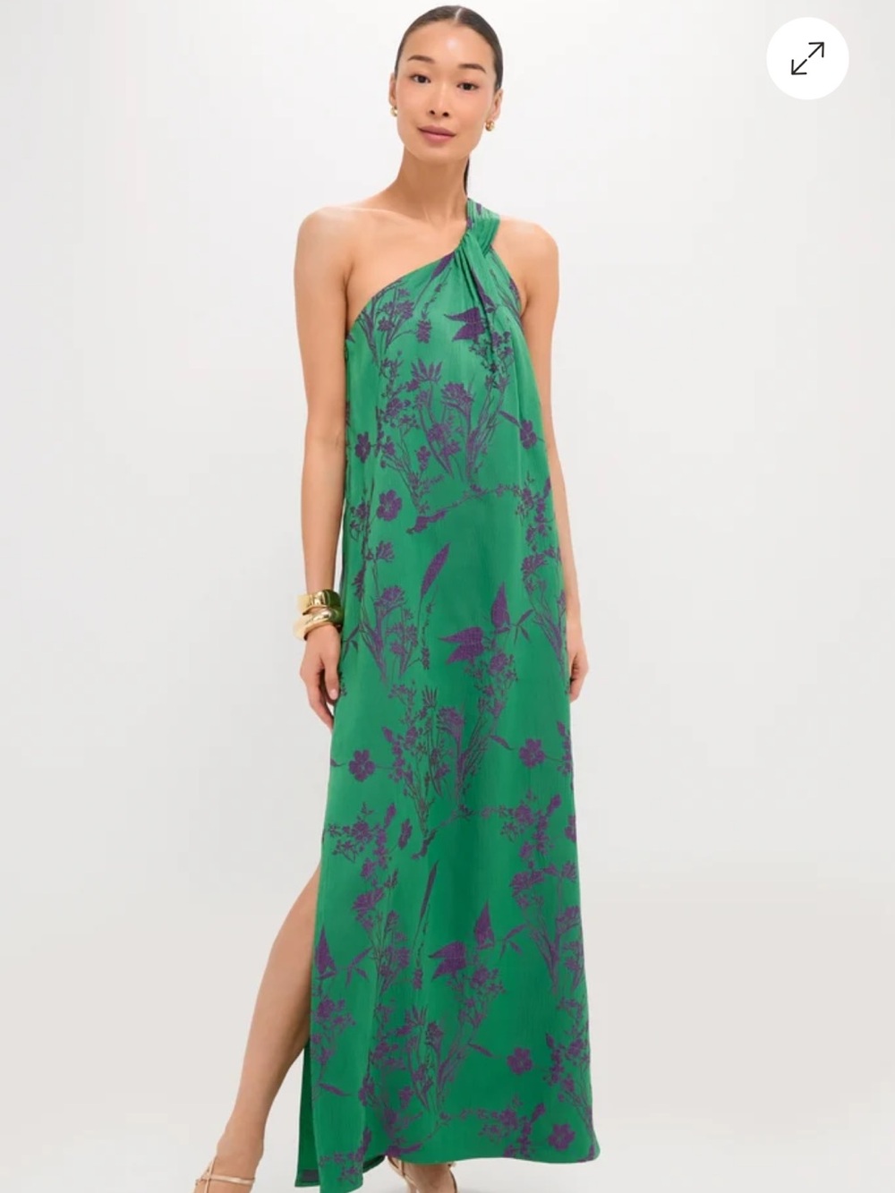 Tuckernuck Pomander Place Emerald Jacquard Soleil Gown